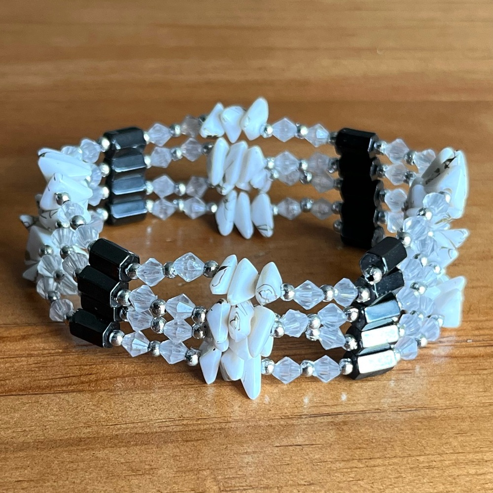 BOGO Multi-use Magnetic Hematite Wrap Bracelet Necklace Choker
